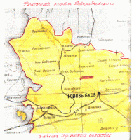 фрагмент карты Новозыбковского района